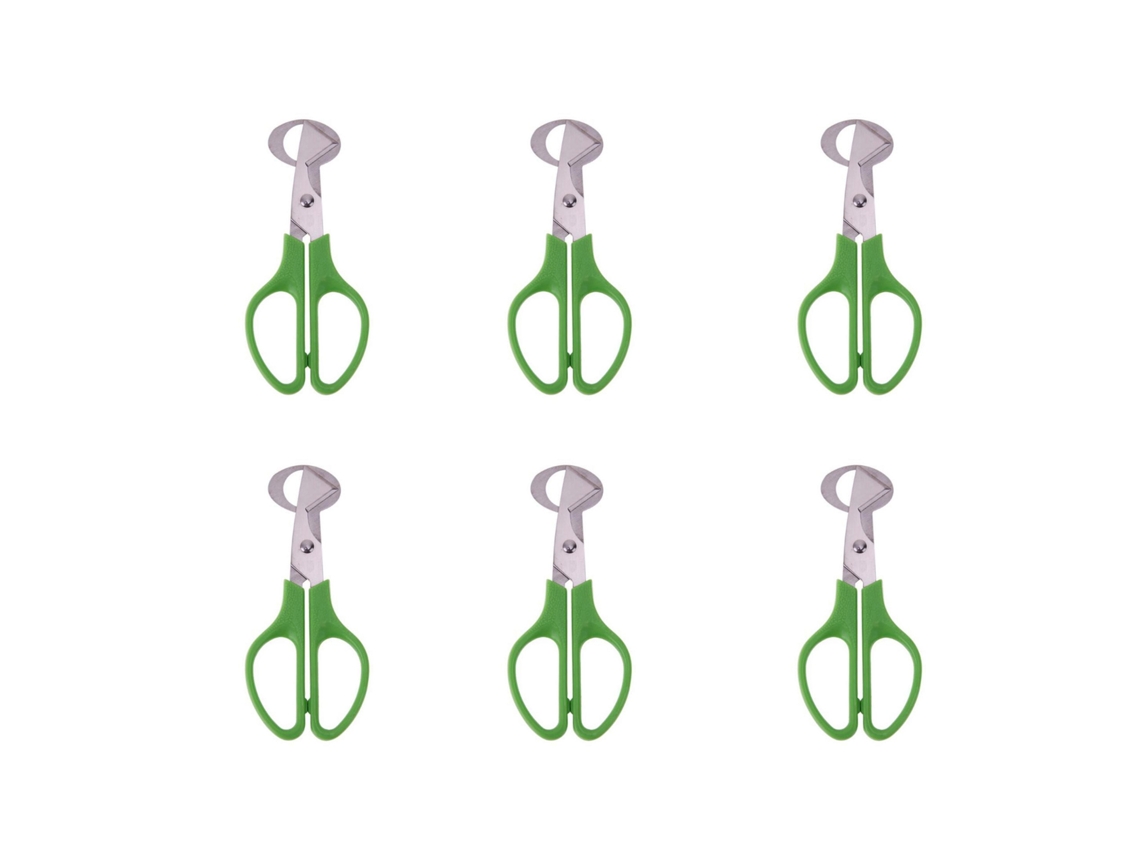 Conjunto De 6 Cortadores E Abridor De Cascas De Ovos, Em Aço Inoxidável, Utensílio Manual De Cozinha