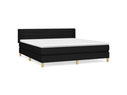 Box Spring Bed, Box Spring Beds Vidaxl Preto Tecido (180 X 200 Cm)