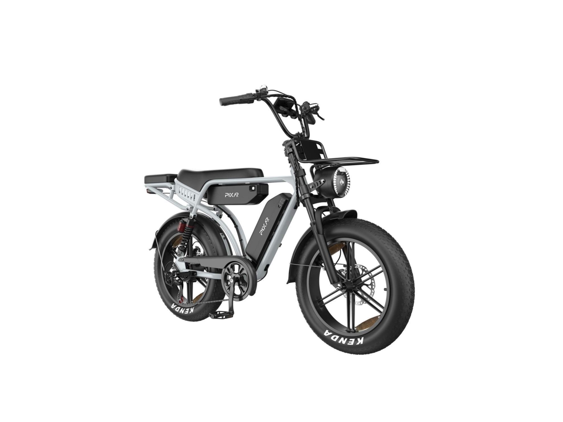 Bicicleta Elétrica PIXAR M9 com Suspensão Total e Bateria Dupla de 48v 35ah.