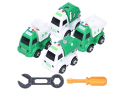 Primerox brinquedo de Montagem com Porcas Caminhão de Lixo Modelo Veículo Simulação Alta para Crianças