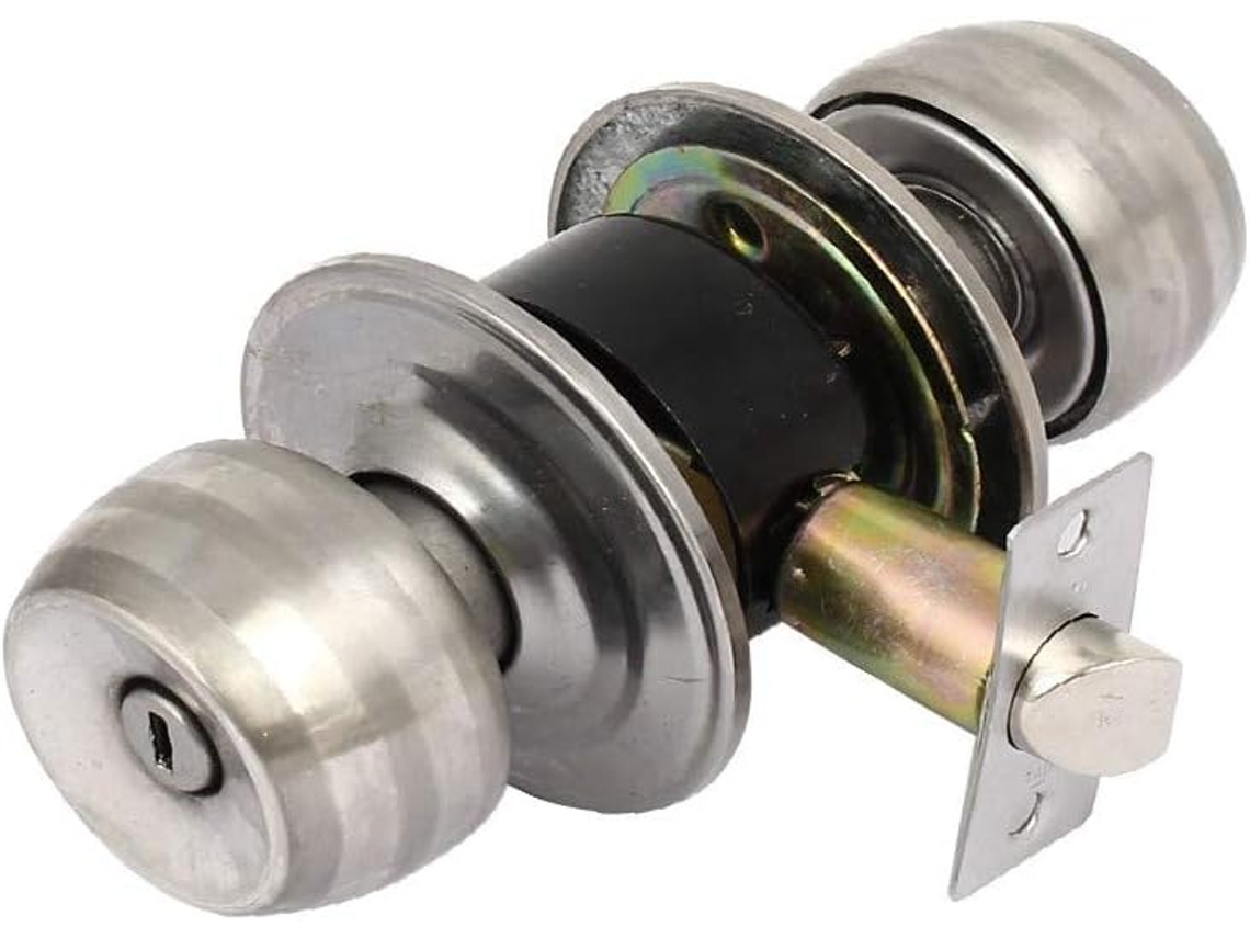 Novo Conjunto De Fechadura Giratória Com Maçaneta Redonda Lon0167 54mm Diâmetro, Com Trava De Segurança Confiável E