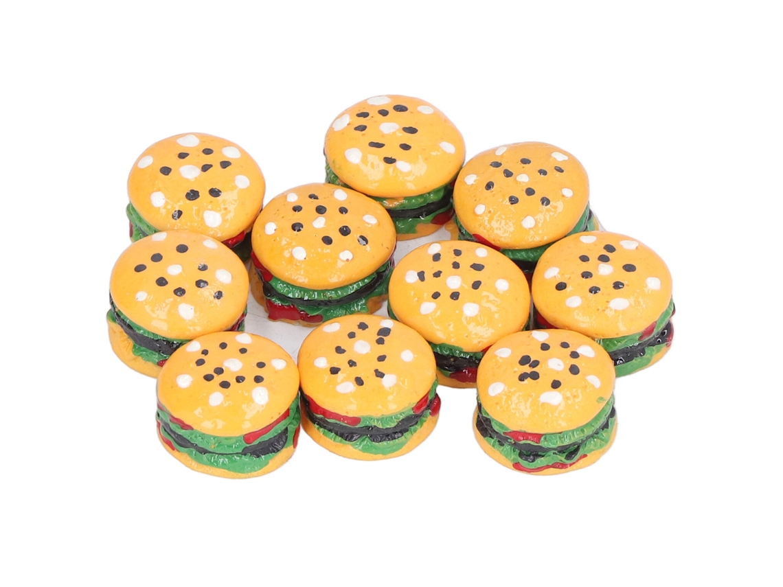 Ats modelo de Hambúrguer Miniatura Brinquedo de Comida Falsa Acessórios de Cozinha para Bonecas 1/12 Brinquedos para Crianças 3+