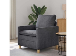 Vidaxl Sofá Cinzento-escuro 76 X 81 X 87,5 Cm Poliéster