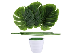 1 Conjunto de Folhas Tropicais Artificiais ALLINLESS
