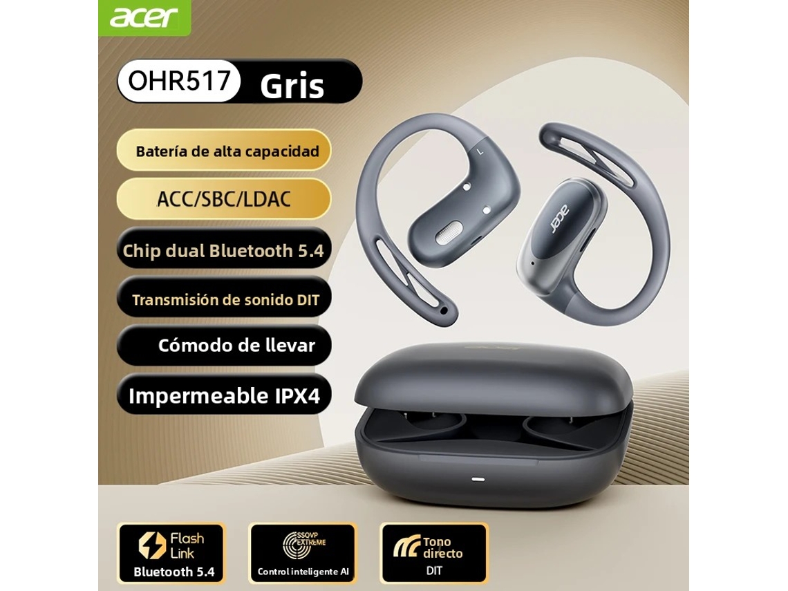 FONES DE OUVIDO MDUG com microfone removível, design aberto e cancelamento de ruído