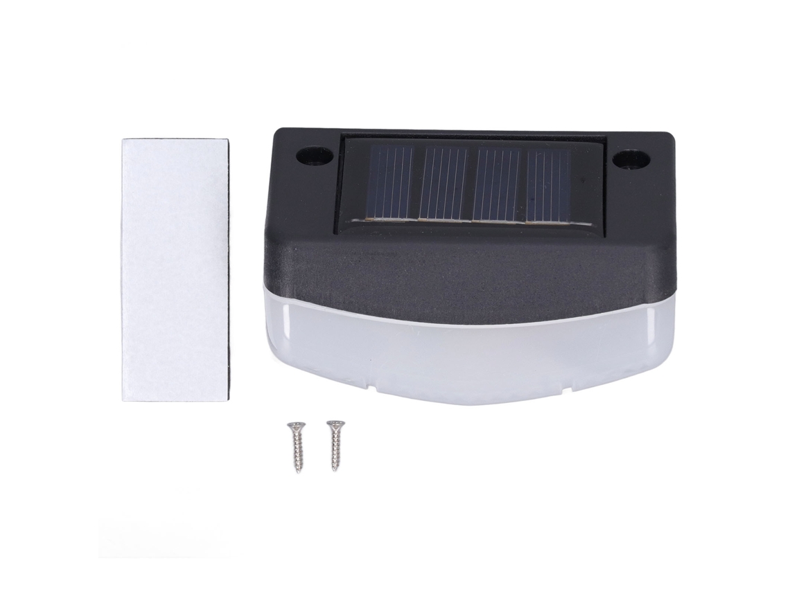Lâmpada De Escada Solar Com Iluminação Branca Quente E Shell De Pc
