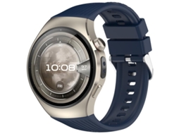 Bracelete para Huawei Watch 5 Silicone Cor Sólida Vertical com Fivela de Aço Prate Azul Escuro XIAOMOYU (46mm)