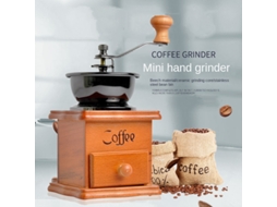 Moedor De Café Manual, Grãos De Café, Estilo Vintage, Moedor De Especiarias Frescas De Madeira Brilvibera