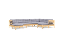 Garden Lounge Set, Garden Lounge Sets Vidaxl Cinzeto Madeira De Pinho (n/a)