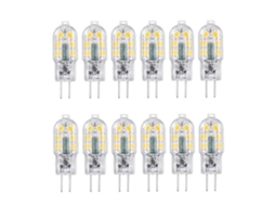 Lâmpada Led, 12 Unidades, Base G4, Branco Quente, Para Uso Residencial, Comercial Ou Substituição De Fontes Convencionais