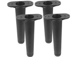 Nuobesty Conjunto De 4 Pés Suporte Ajustáveis Para Estrutura Cama, Pés De Móveis Extensíveis E Resistentes, 18-20cm