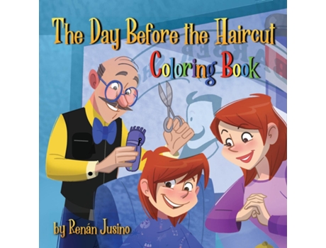 Livro The Day Before the Haircut Coloring Book de Renan Jusino (Inglês)
