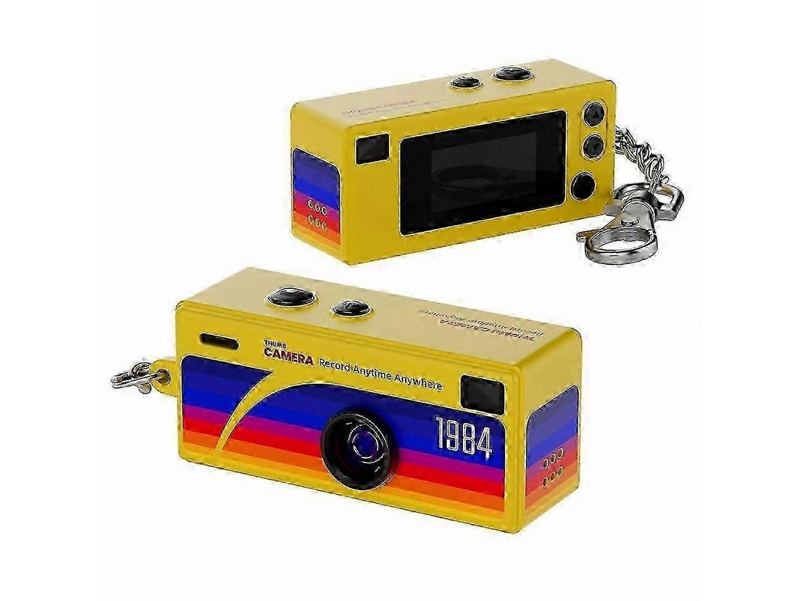 Mini Câmera de Polegar para Mochila, Hd 1080p, Tela de 0,96", Amarela TAISHENGDA