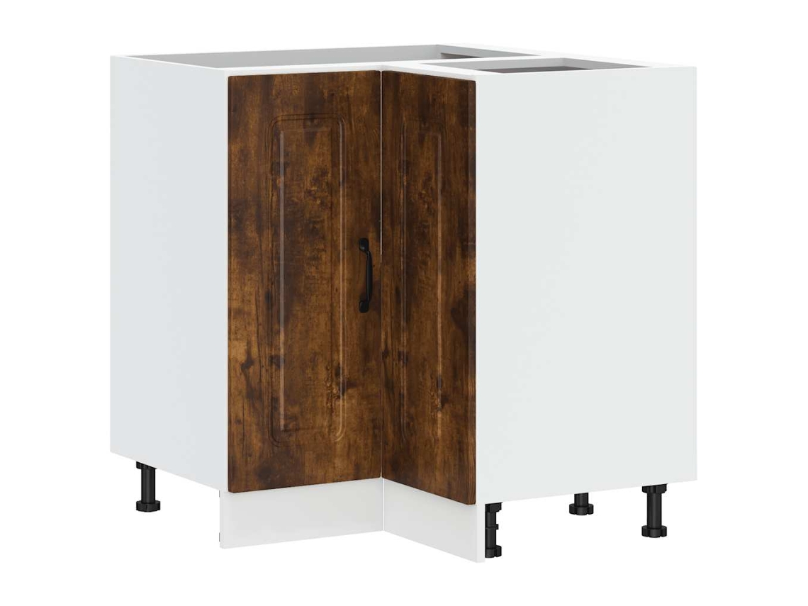 Kitchen Corner Base Cabinet, Kitchen Corner Base Cabinets Vidaxl Marrom Madeira Processada (n/a)