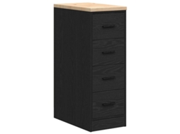 Garage Storage Cabinet, Garage Storage Cabinets Vidaxl Preto Madeira De Pinho (30 X 51 X 85 Cm)