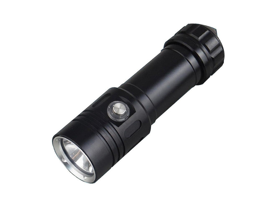 Lanterna Mergulho 2000lumens Xml L2 Ipx8 100m Fotografia Subaquatica Preto Yizhood