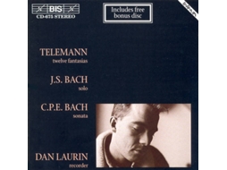 CD Telemann, J.S. Bach, C.P.E. Bach, Dan Laurin - Twelwe Fantasias - Solo - Twelve-String Guitar (1CDs)