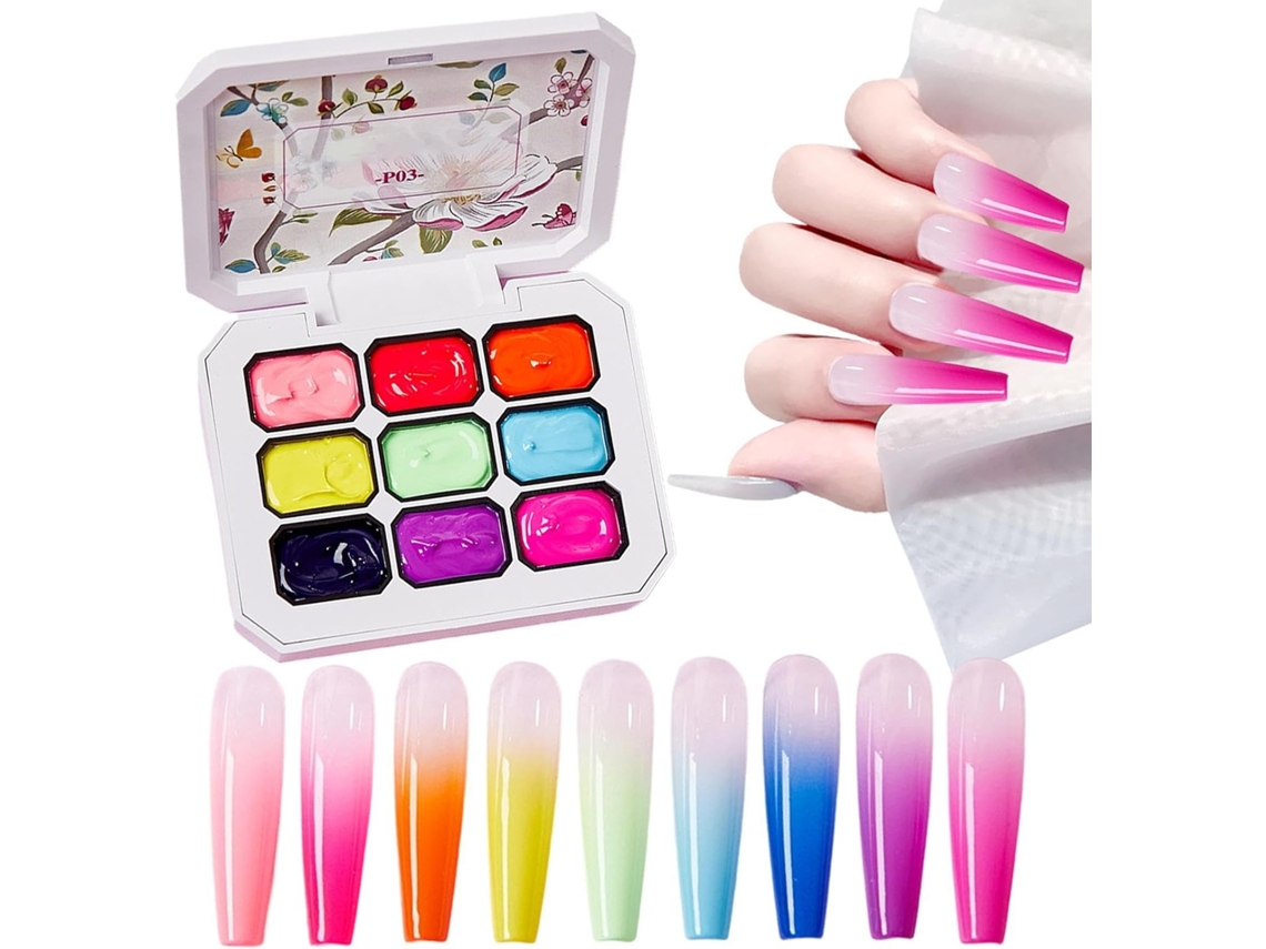 Paleta De Esmalte Em Gel Para Unhas, Design De Manicure, 9 Cores