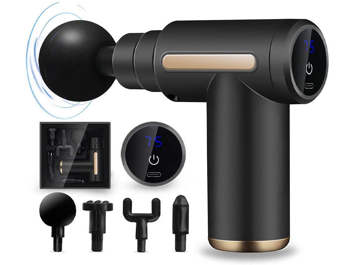 Pistola de Massagem  com Display Digital