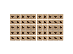 50 Caixas de Papel Kraft para Presentes, Sabonetes, Doces, Joias, Embalagem Diy, Casamento | S/MARCA