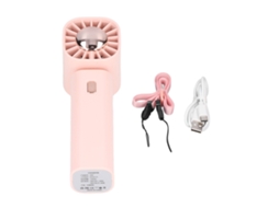 Ventilador Usb Portátil Recarregável Rosa