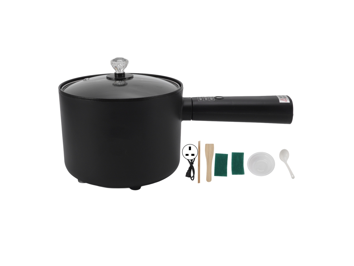 Fogão elétrico azul de grande capacidade de 1,8 L, multifuncional, mini fogão elétrico portátil para dormitório e escritório
