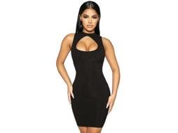 Vestido Feminino Verão Sexy Club Manga Curta Decote Redondo Algodão Poliéster Mini Tamanho 18-35 Anos Zsiibo B