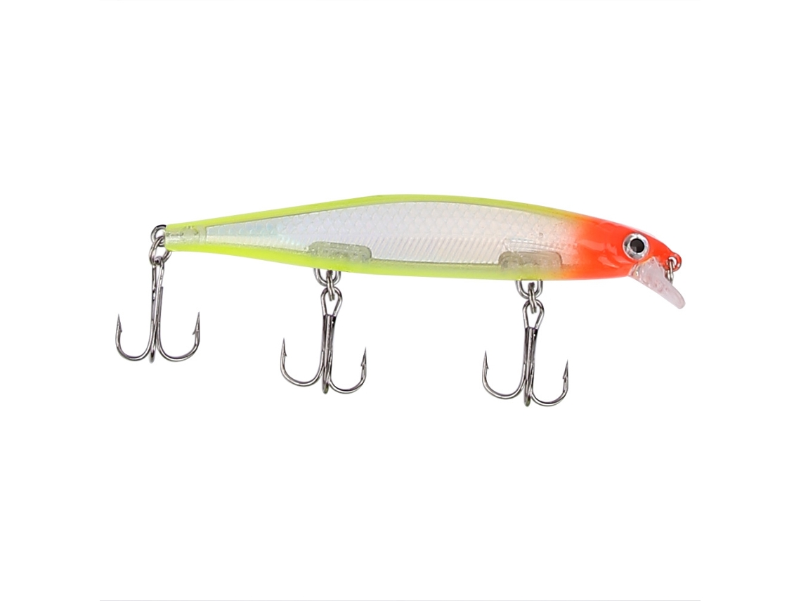 Isca Artificial Minnow Heng Jia 11cm com Anzóis