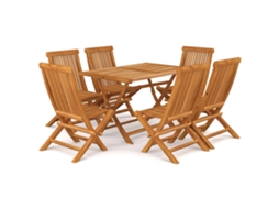 Garden Dining Set, Garden Dining Sets Vidaxl Marrom Madeira (n/a)