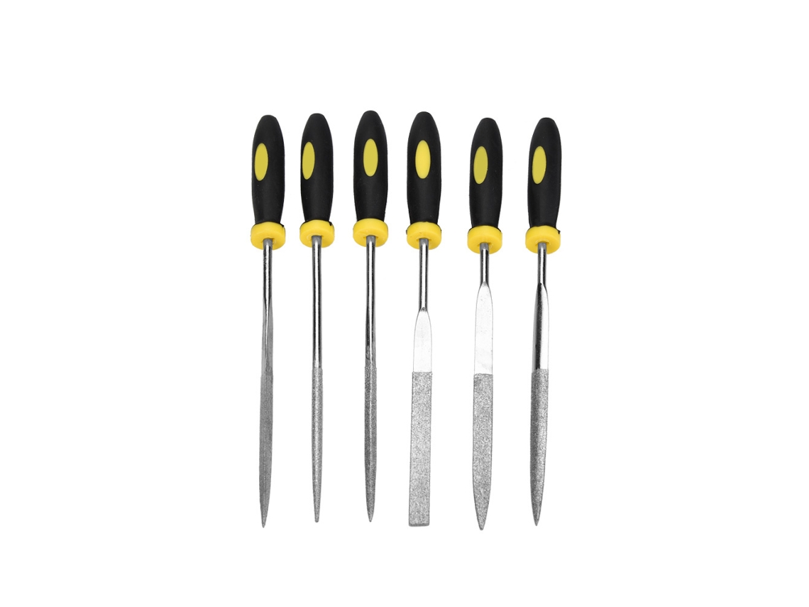 Conjunto De 6 Liminhas Mini Para Madeira E Metal 3*150mm Ferramentas De Carpintaria Liminhas De Agulha Rasp