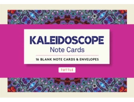 Livro kaleidoscope, 16 note cards de edited by tuttle publishing (inglês)
