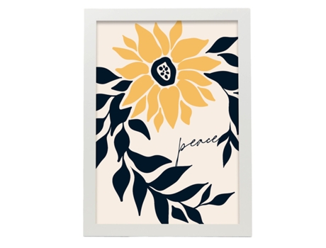Póster Artemante NACNIC Pop. Símbolo da paz ilustrações artísticas modernas para decoração de interiores.