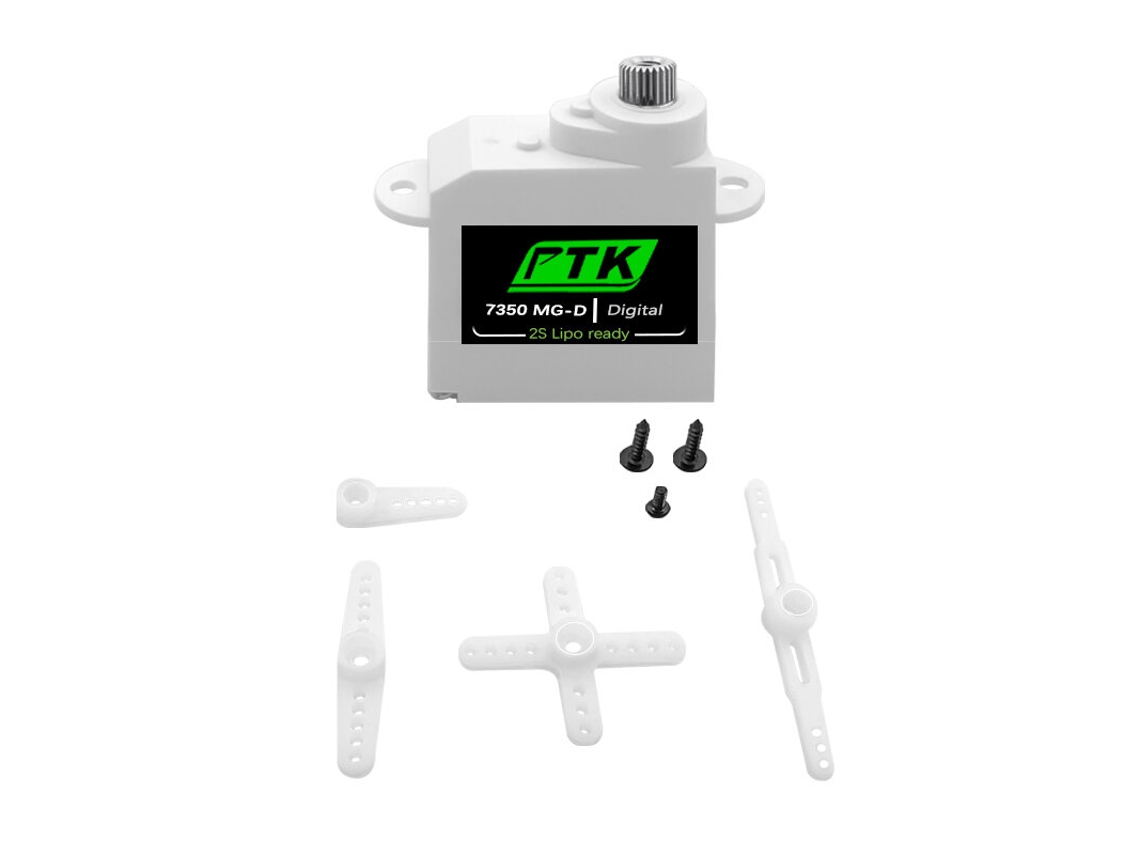 5 Unidades De Servo Digital Ptk 7350 Mg-d 5g Com Engrenagem Metálica Para Aeromodelos Epp E E3p, Mini Aeronaves Rc E Helicópteros Para Uso Interno.