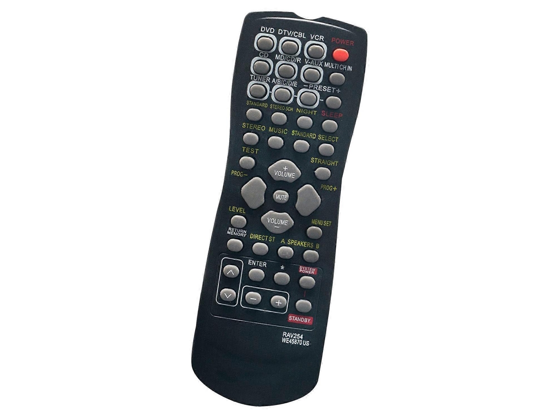 Controle Remoto Substituto Compatível Com Rav254 Receptores Yamaha Rx-v496 Htr-5240