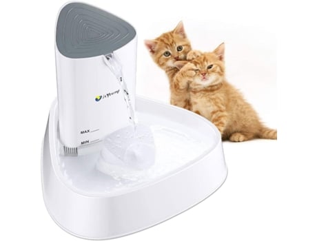 Fonte de água Cat Cachorro LED Distribuidor de água automático ultra silencioso de 1,5L para animais de estimação, todos os animais BRAWDRESS