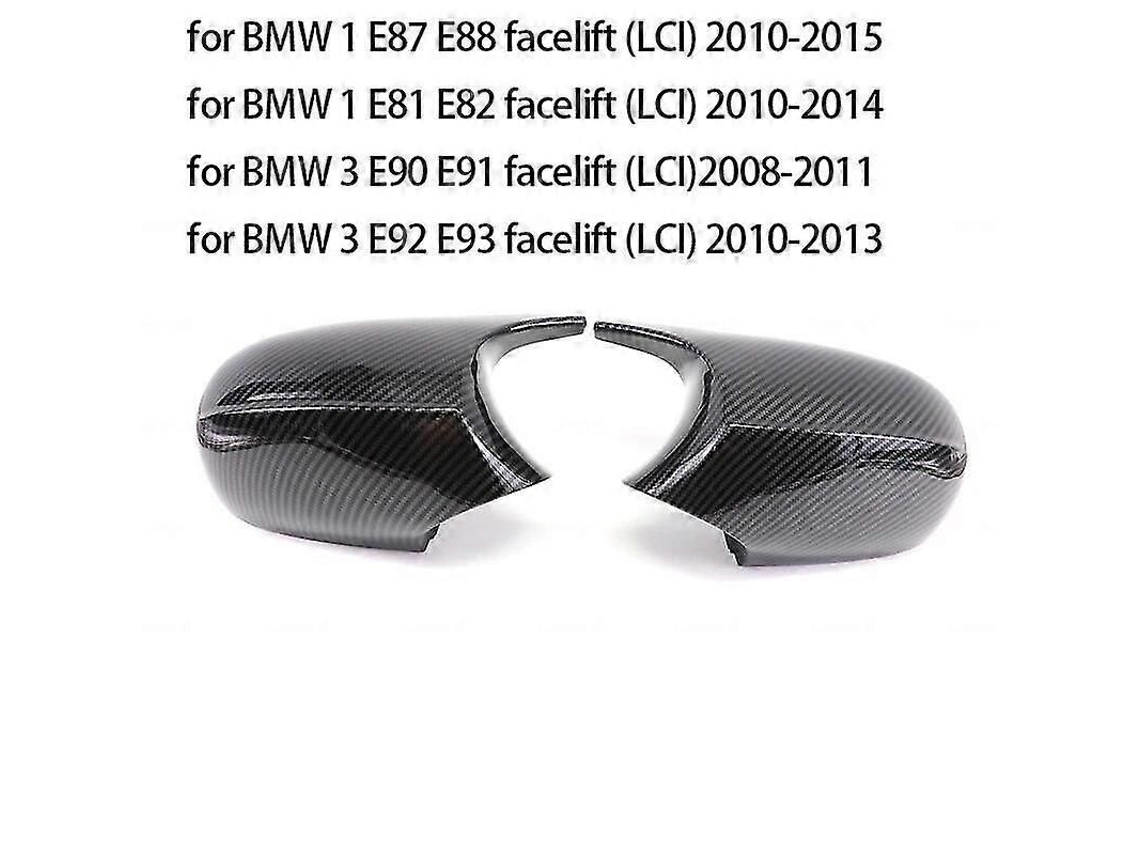 Capacete de Espelho Retrovisor YURU fibra de carbono M Style para BMW E90, E91, E92, E93, E81, E87, E82, 2004-2009