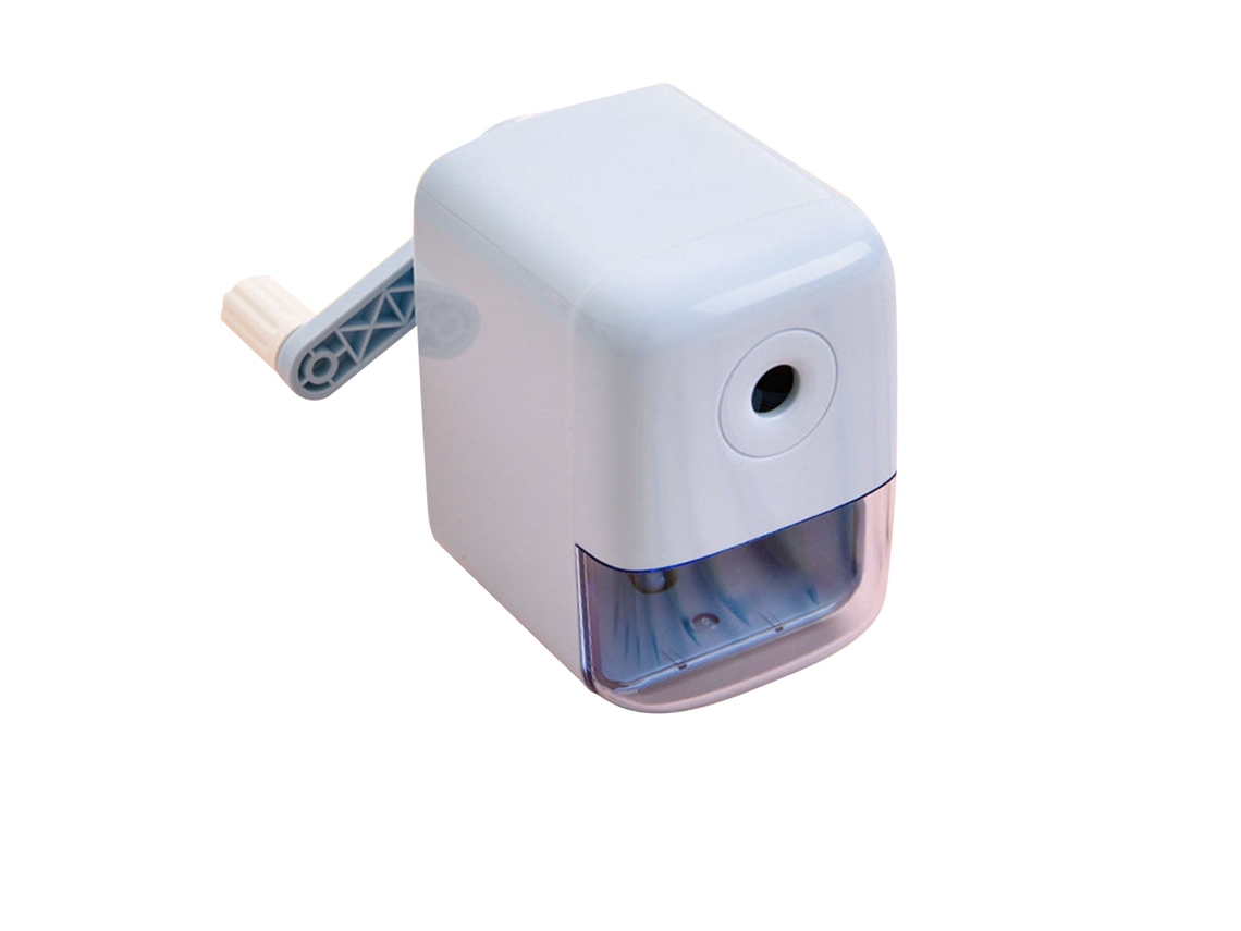 Sacapontas Para Crianças, Seguro, Portátil, Com Grip Automático, Manual, Pequeno, Para Escola, Cor Azul