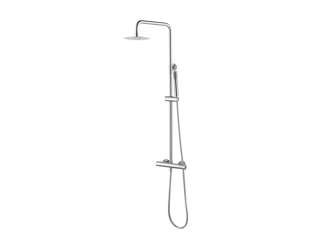 Coluna de Duche Extensível Chuveiro Termostático Extraplano Cromado MICE COLLECTION