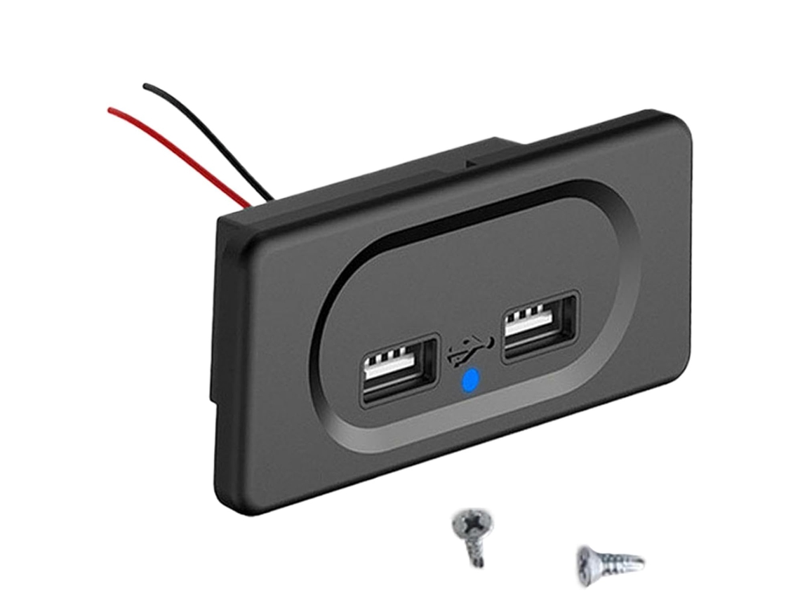 Tomada Usb De Parede Para Autocaravanas Com Portas De Painel.