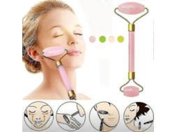 Massageador Facial Emagrecedor Ltcmfc com Rolo de Jade e Quartzo para Cuidados com a Pele - Massageador Facial para Olhos, Rosto e Pescoço - Afin