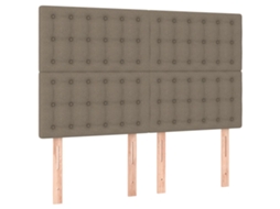 Headboard, Headboards Vidaxl Cinzento-acastanhado Tecido (144 Cm)