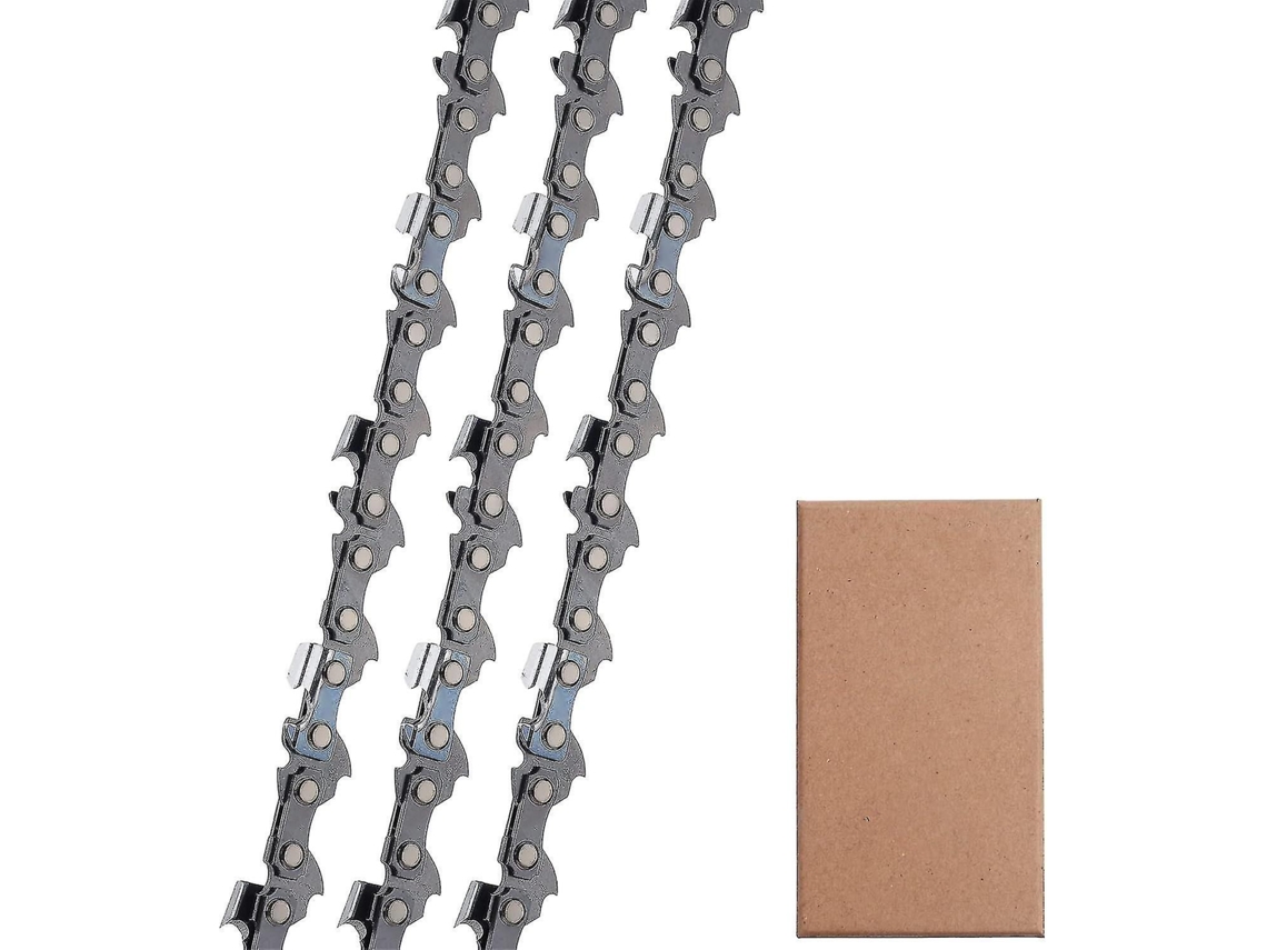 Conjunto de 3 correntes de motosserra 3/8"LP, 52 elos, 35 cm, compatíveis com Bosch Ake S/MARCA