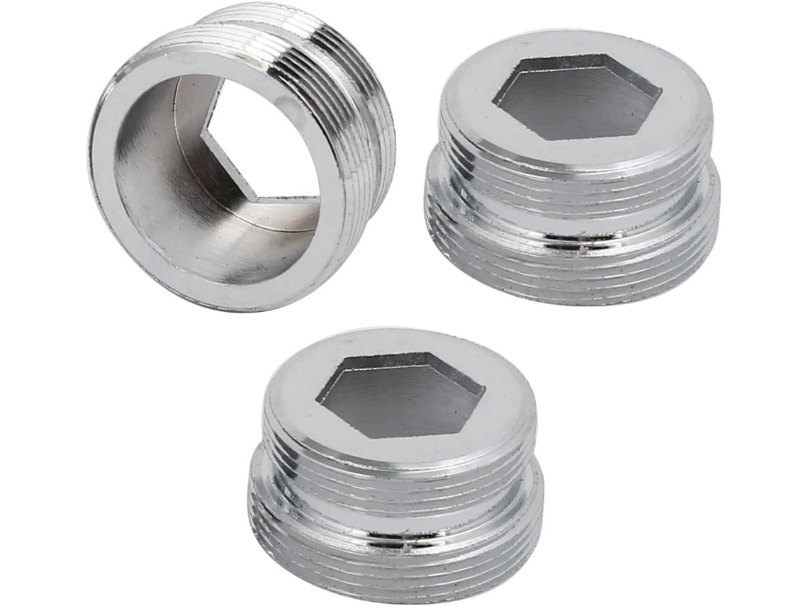 3 Peças Adaptador de Torneira Filtro Água com Rosca Macho M24 para M22 CHABERLU