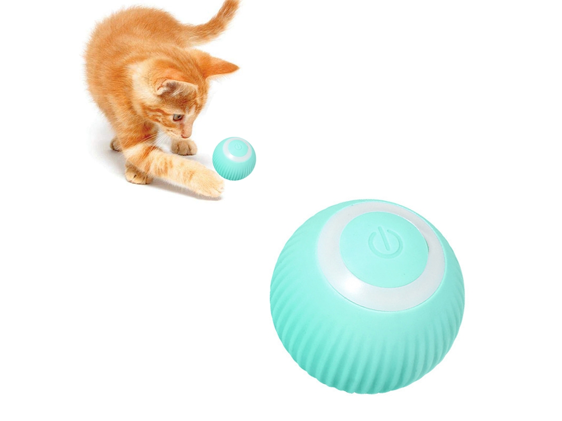 Brinquedo Interativo Para Gato Bola Recarregável Com Luz Led