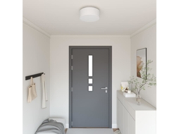Vidaxl Lâmpada De Teto Com Holofotes Branco 30 X 30 X 13,5 Cm Tecido