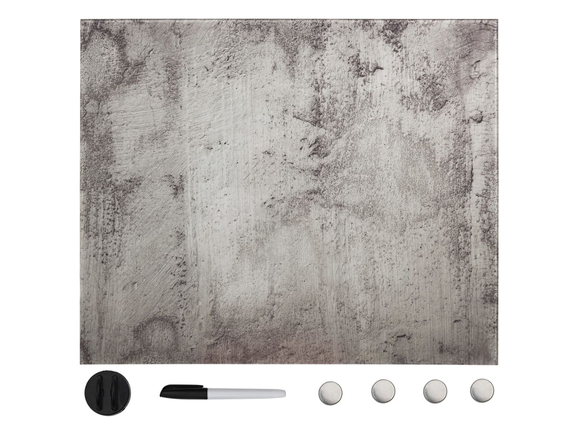 Vidaxl Quadro Magnético Em Vidro Para Parede 60x60 Cm
