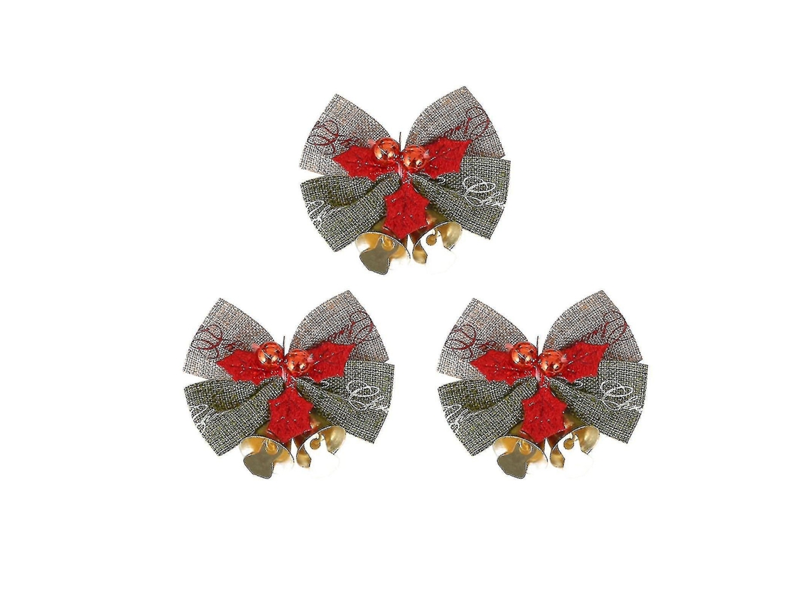 Decorações De Natal Artesanais Laço De Natal, Sinos, Árvore De Natal E Caixa De Presente. Hengjian
