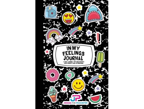 Livro in my feelings journal (black marble) de designed by bristow press , contributions by jessika the prankster (inglês)