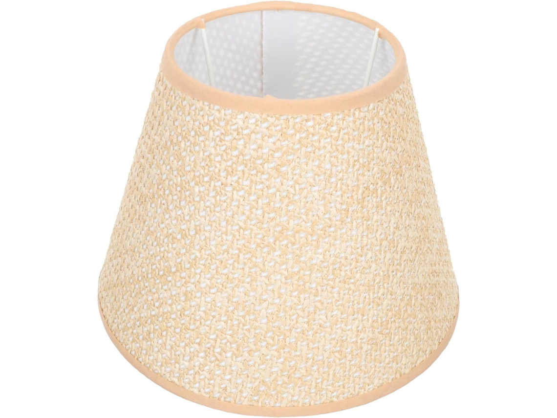 Capa De Abajur Em Couro Trançado Laranja Para Soquete E27, Fácil Instalação, Resistente, Ideal Para Quarto E Escritório.