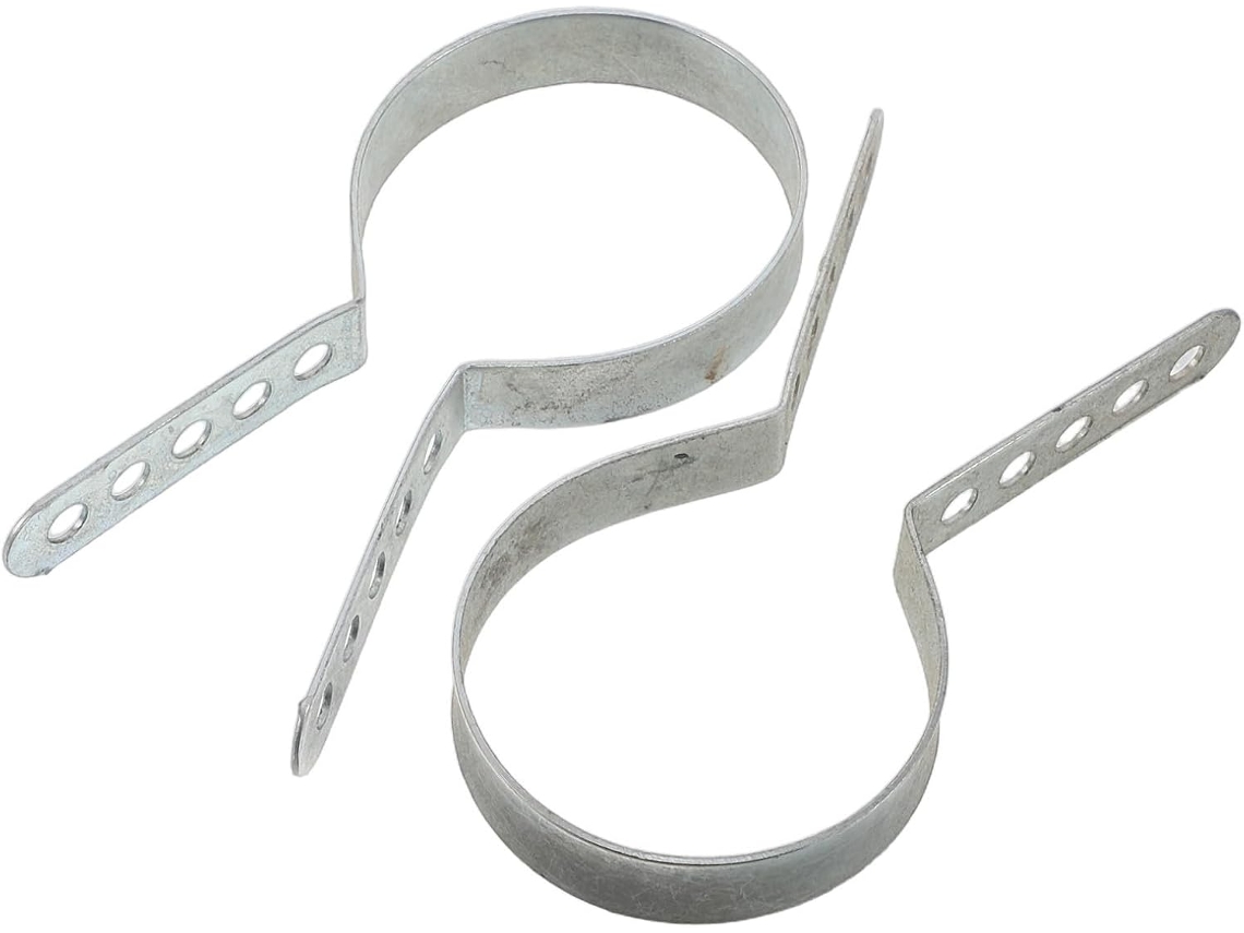 Conjunto De 2 Abraçadeiras Metálicas Para Tubos De Escape De 50/80 Mm.